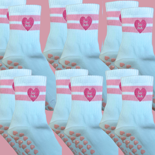 Iconic Grip Socks - ABCDEFG I have to go